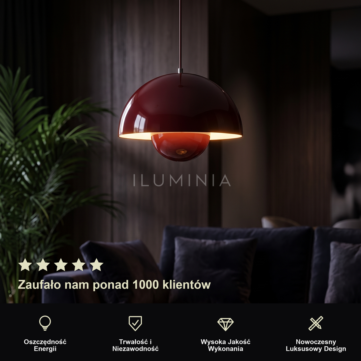 Lampa wisząca kolorowa | Zerlina – prezentacja