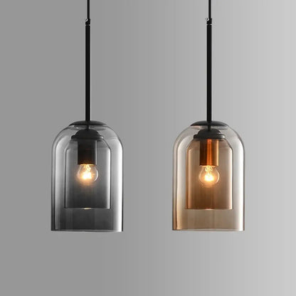 Lampa wisząca kolorowe szkło | Rivella