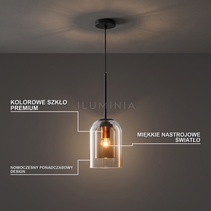Lampa wisząca kolorowe szkło | Rivella – cechy i funkcje