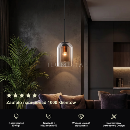 Lampa wisząca kolorowe szkło | Rivella – prezentacja