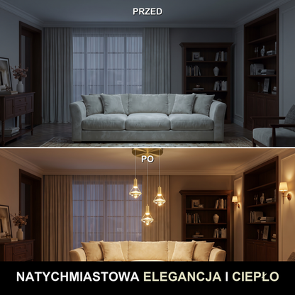 Lampa wisząca kryształ | Pralina