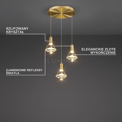 Lampa wisząca kryształ | Pralina
