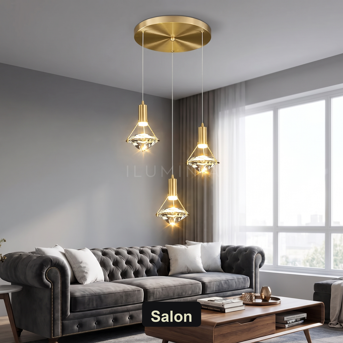 Lampa wisząca kryształ | Pralina