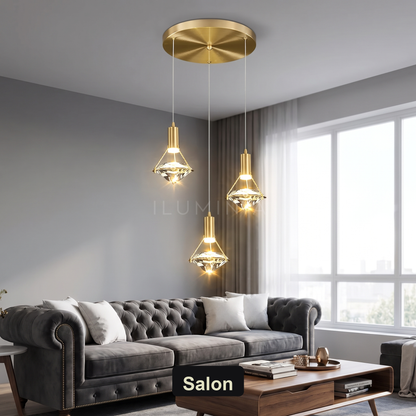 Lampa wisząca kryształ | Pralina