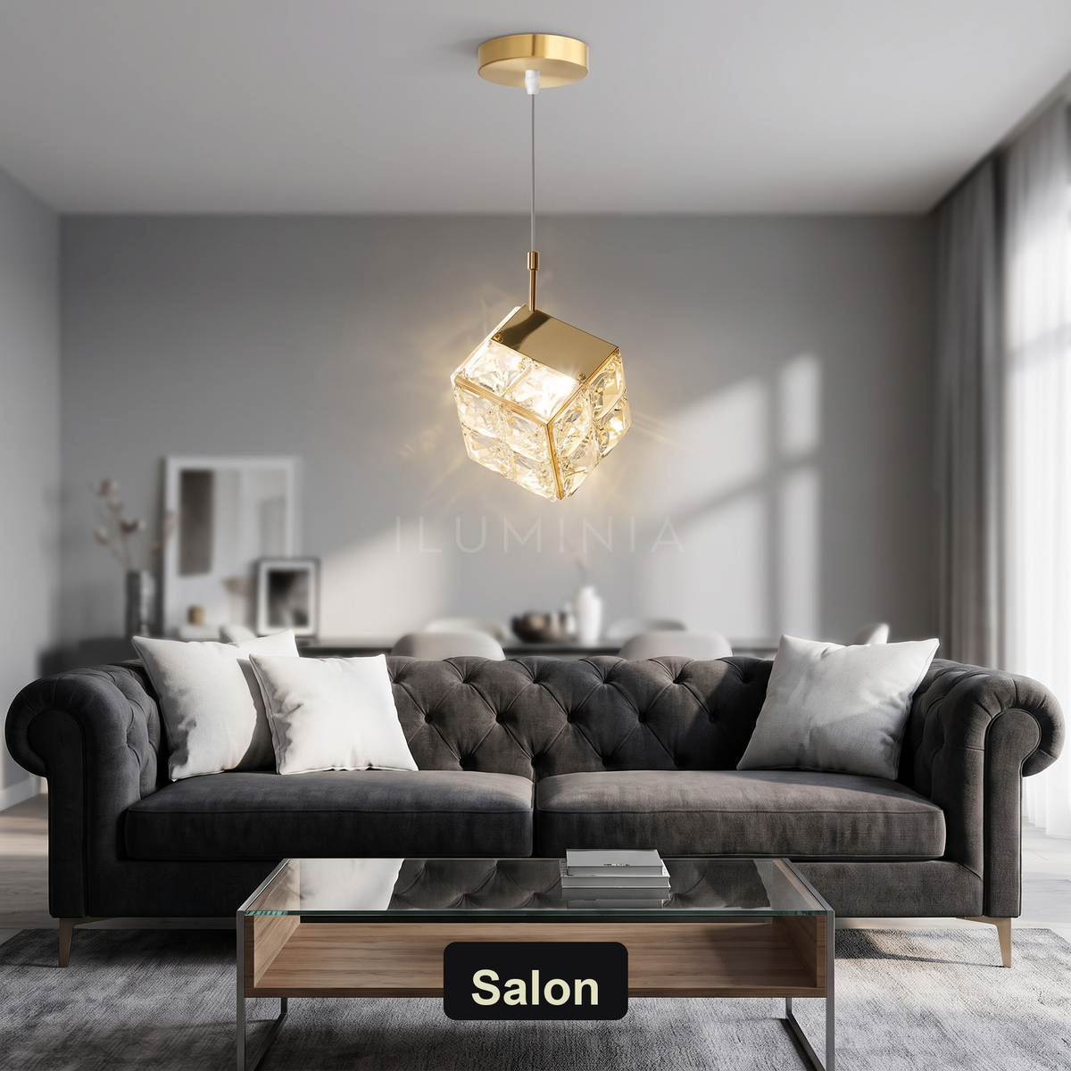 Lampa wisząca kryształki | Rovella