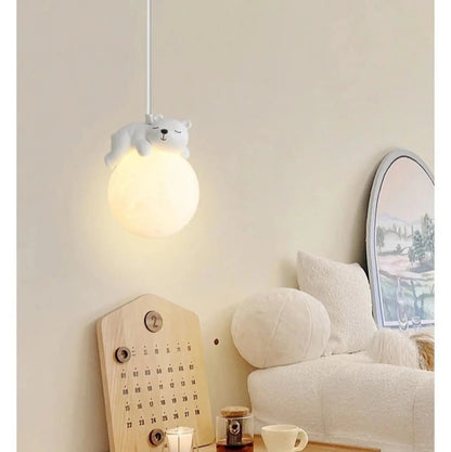 Lampa wisząca kula biała dziecięca | Umbella