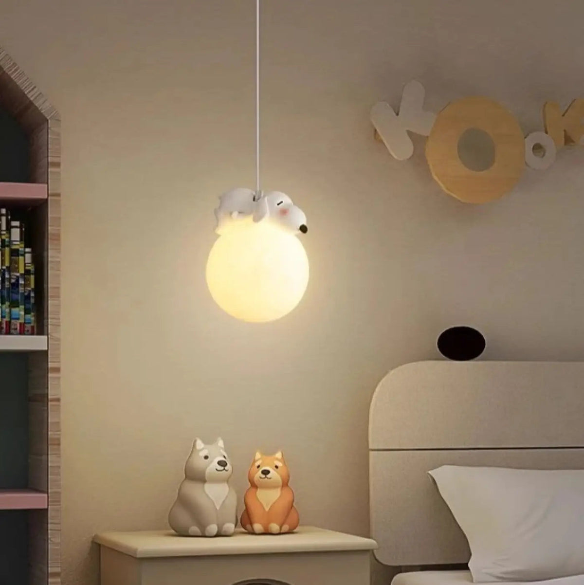 Lampa wisząca kula biała dziecięca | Umbella