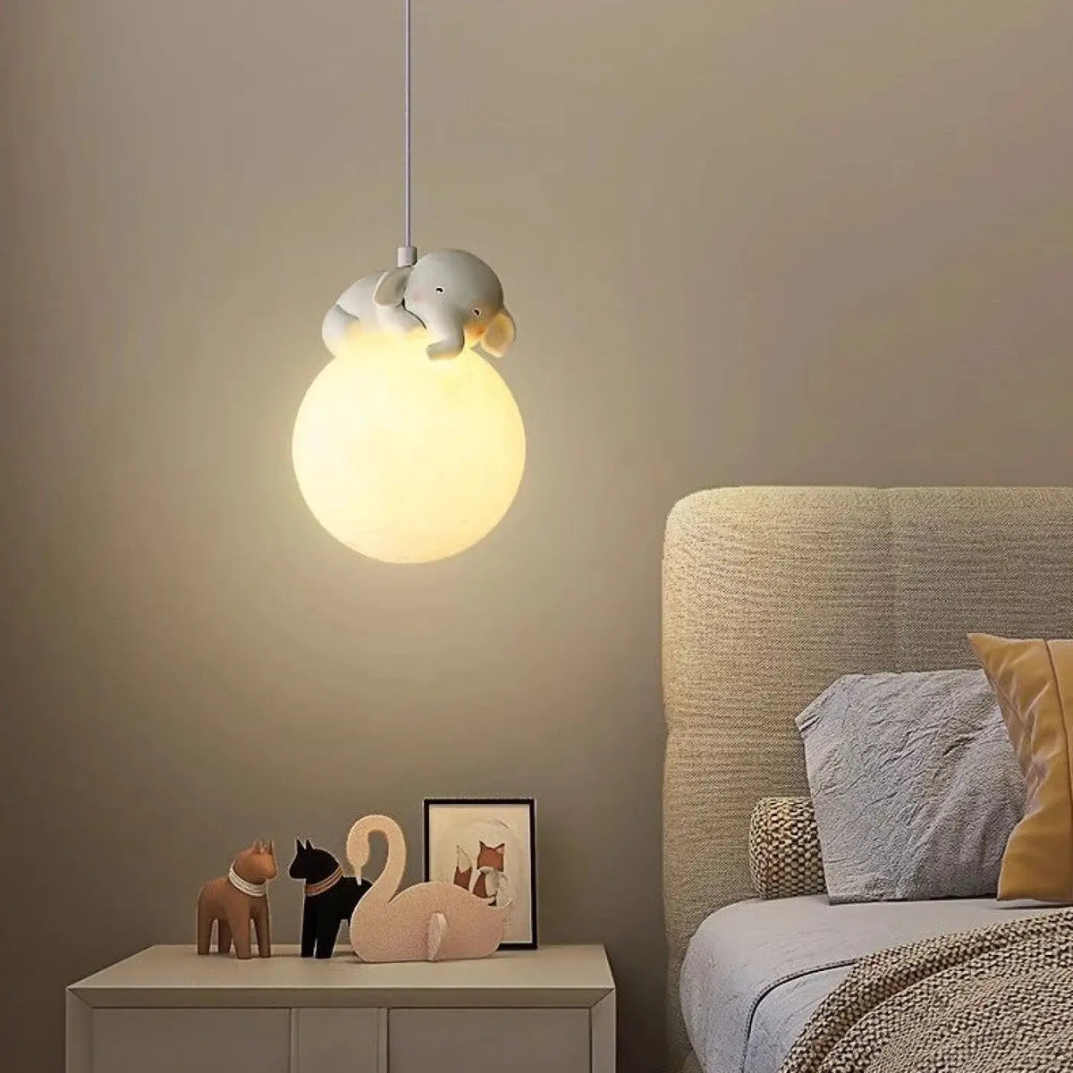 Lampa wisząca kula biała dziecięca | Umbella
