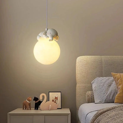 Lampa wisząca kula biała dziecięca | Umbella