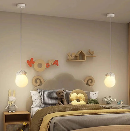 Lampa wisząca kula biała dziecięca | Umbella