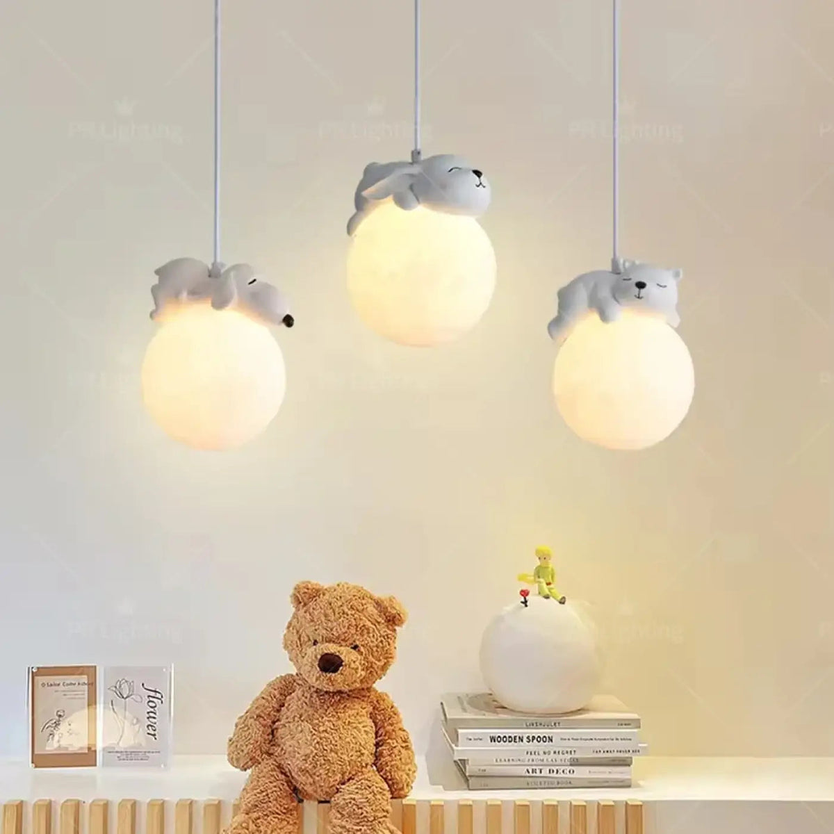 Lampa wisząca kula biała dziecięca | Umbella