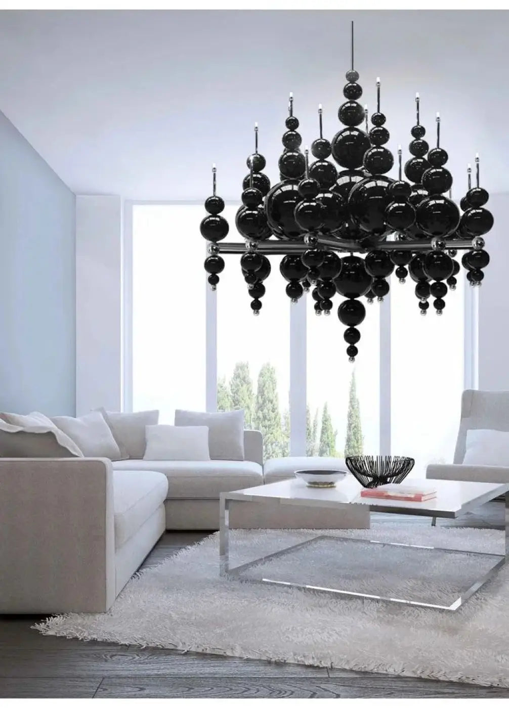 Lampa wisząca kula przezroczysta | Ramalda