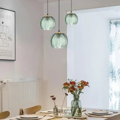Lampa wisząca kula zielona | Orora