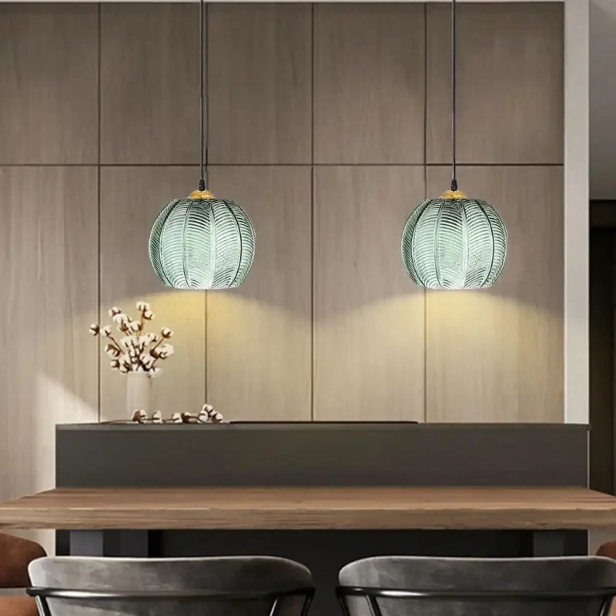 Lampa wisząca kula zielona | Orora