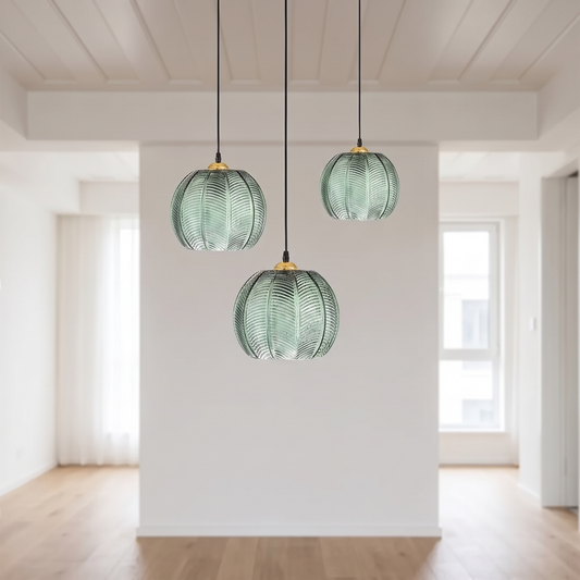 Lampa wisząca kula zielona | Orora