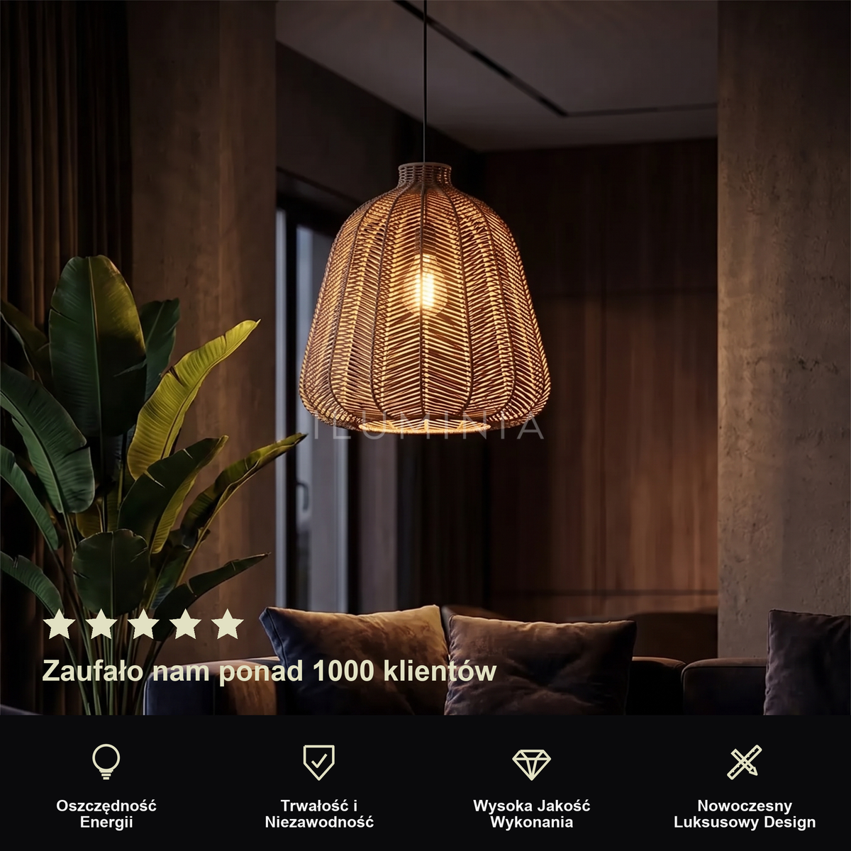 Lampa wisząca łazienka | Ginevra