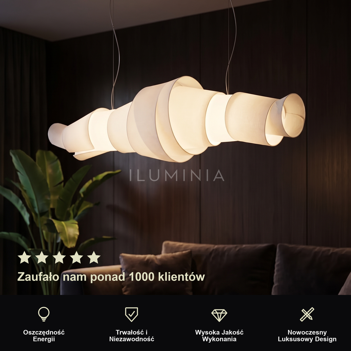 Lampa wisząca łazienkowa | Priscena