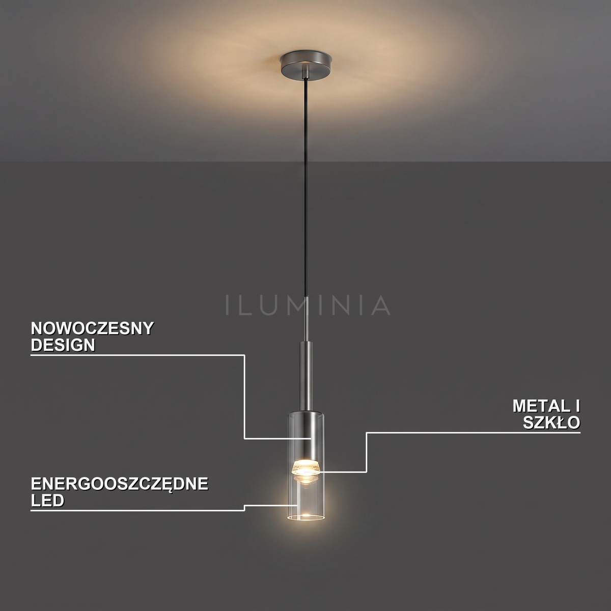 Lampa wisząca longis | Castelle