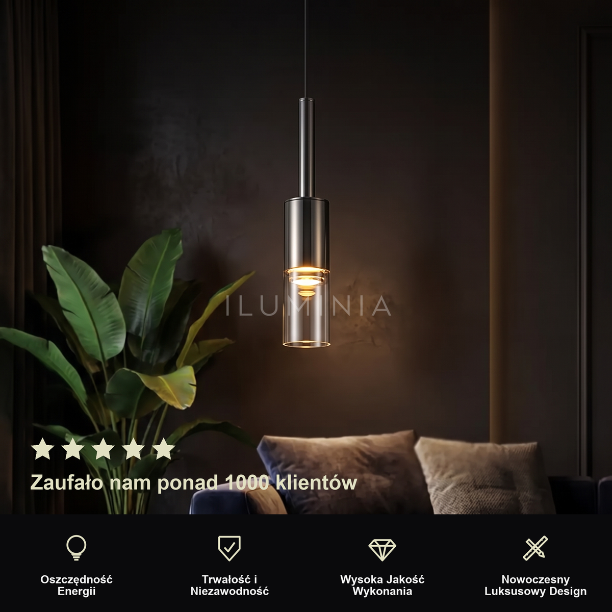 Lampa wisząca longis | Castelle