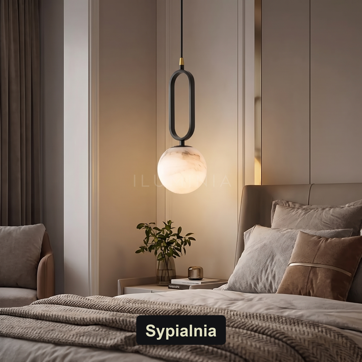 Lampa wisząca marmur | Mottella