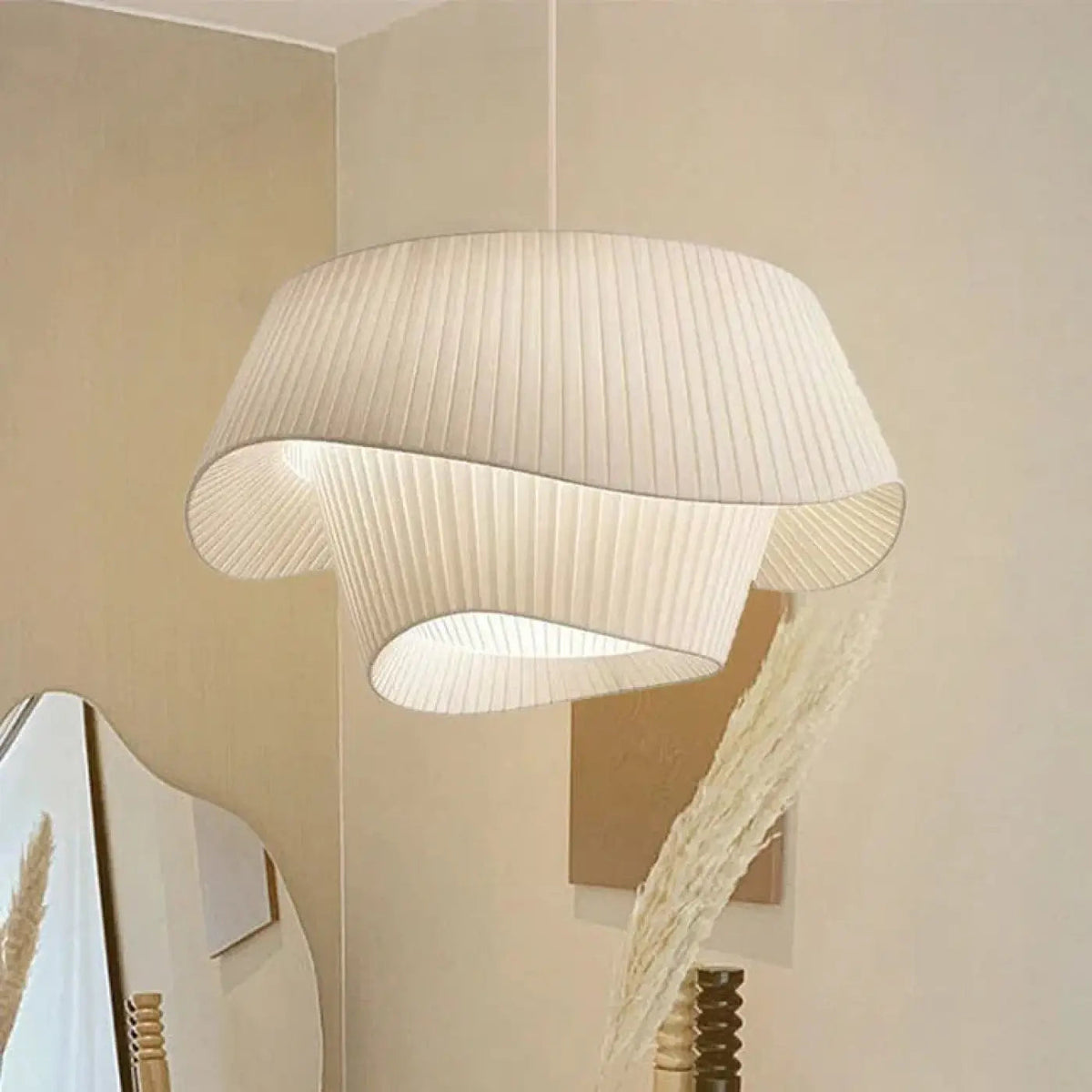 Lampa wisząca metalowa biała | Fenola