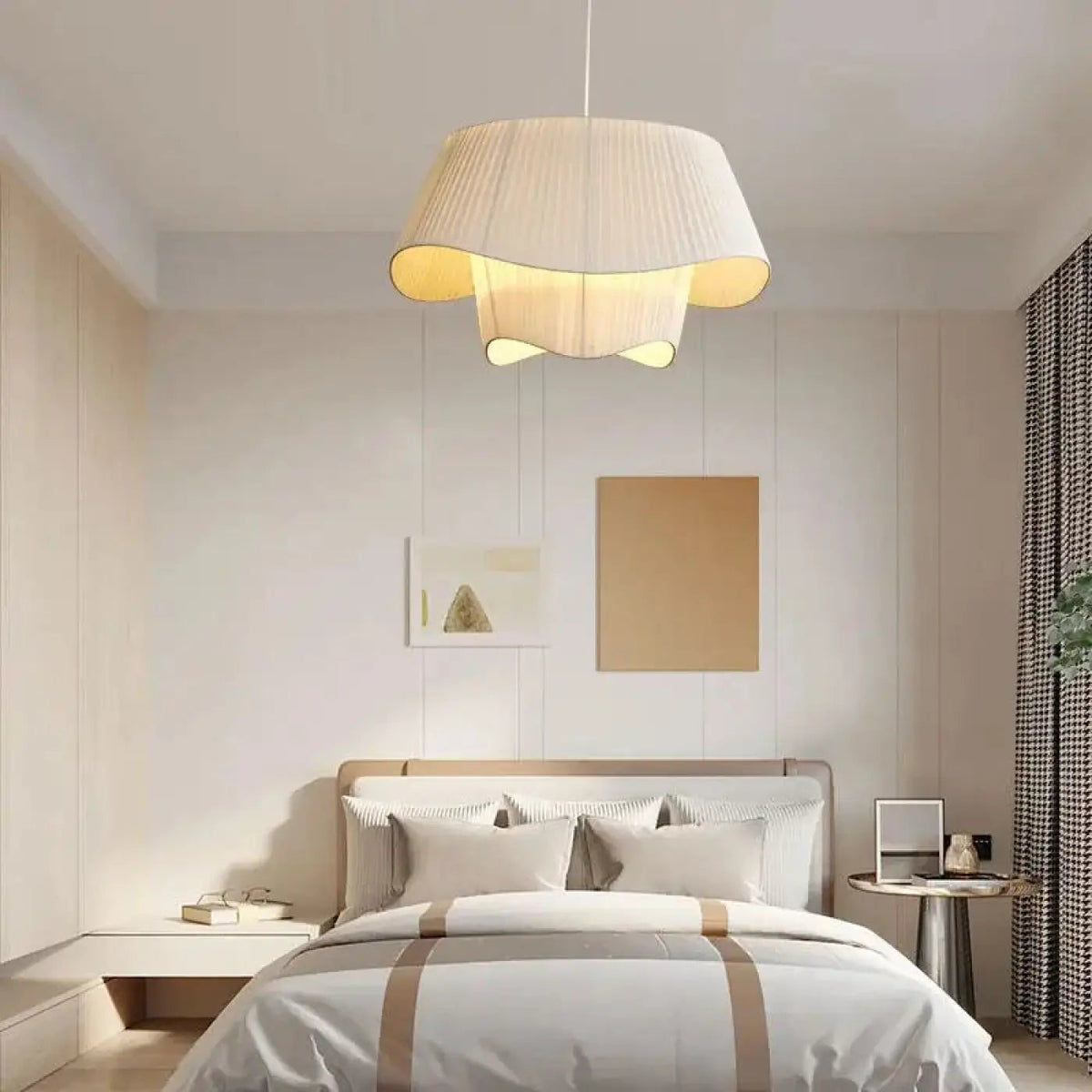 Lampa wisząca metalowa biała | Fenola