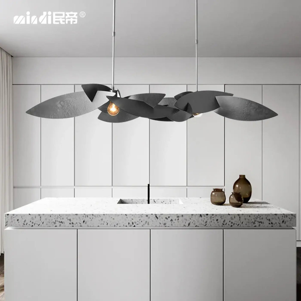 Lampa wisząca metalowa złota | Danara