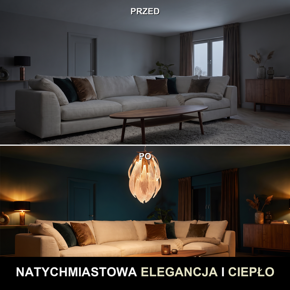 Lampa wisząca miedź | Zenoria
