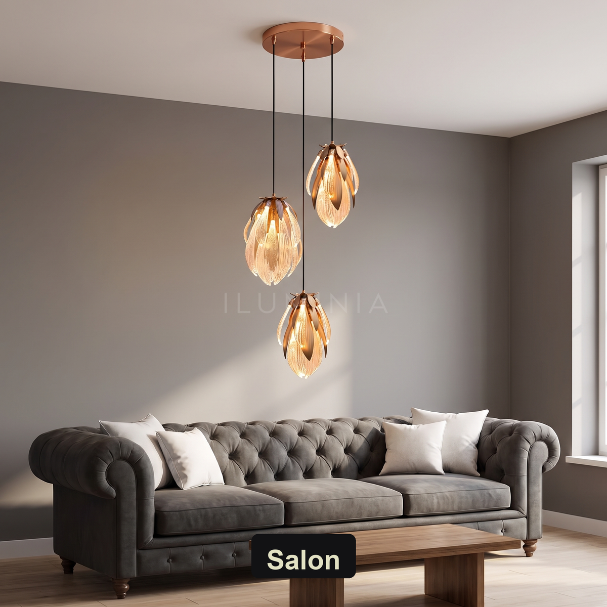 Lampa wisząca miedź | Zenoria