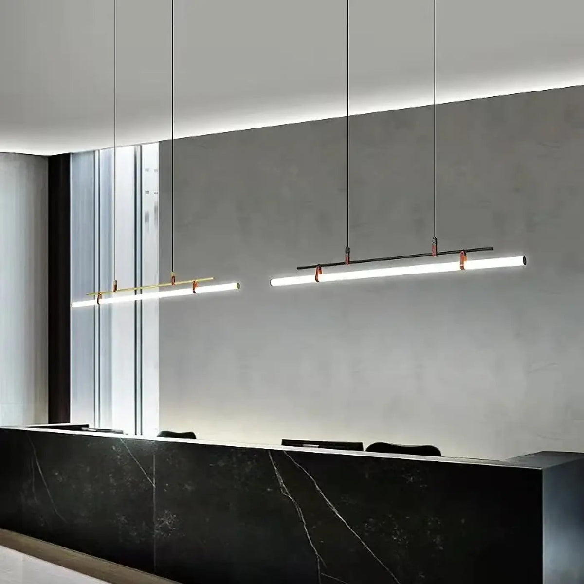 Lampa wisząca minimalistyczna liniowa | Gravilla