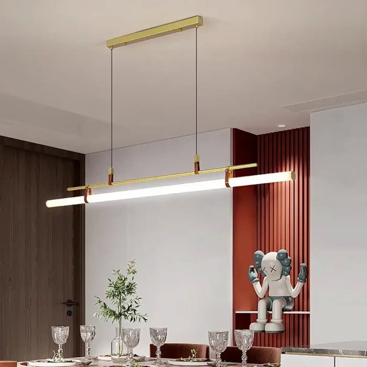 Lampa wisząca minimalistyczna liniowa | Gravilla