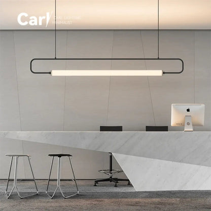 Lampa wisząca minimalistyczna liniowa złota | Pellicia