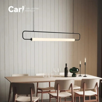 Lampa wisząca minimalistyczna liniowa złota | Pellicia