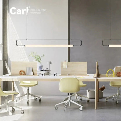 Lampa wisząca minimalistyczna liniowa złota | Pellicia