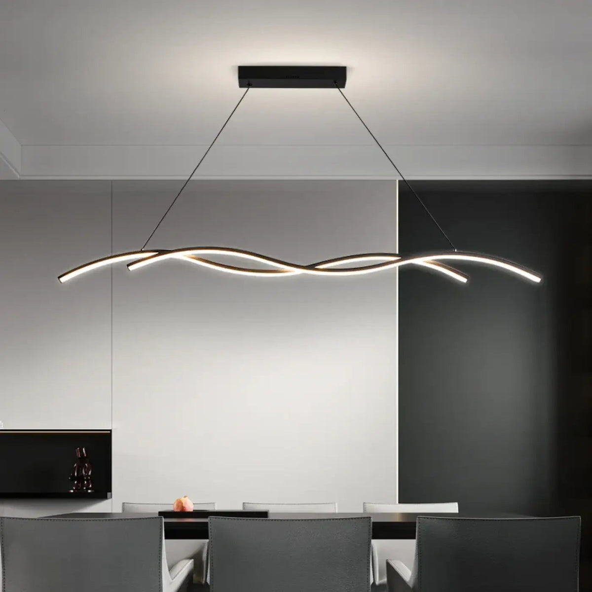 Lampa wisząca minimalistyczna oryginalna falowana | Lucita