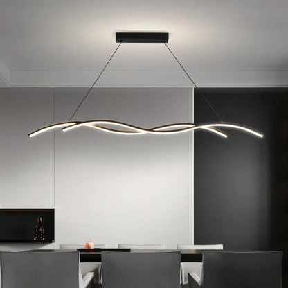 Lampa wisząca minimalistyczna oryginalna falowana | Lucita