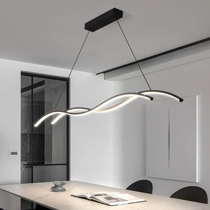 Lampa wisząca minimalistyczna oryginalna falowana | Lucita