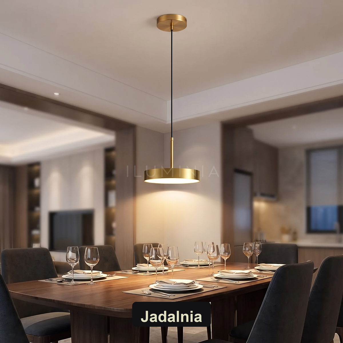 Lampa wisząca minimalistyczna | Sottana – jadalnia