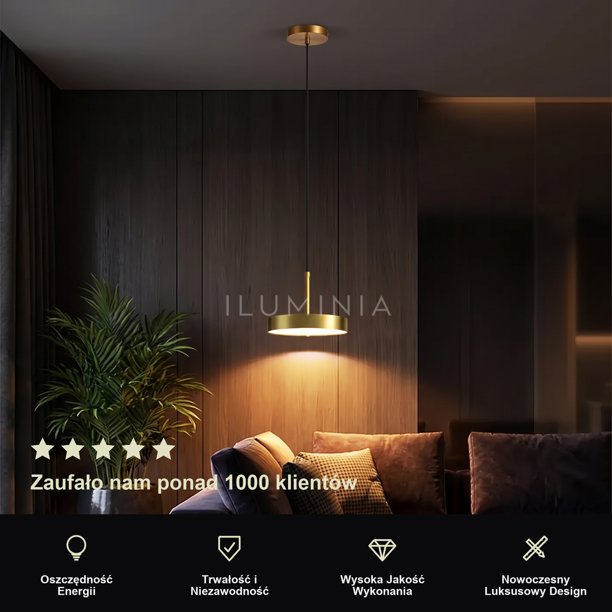 Lampa wisząca minimalistyczna | Sottana – prezentacja