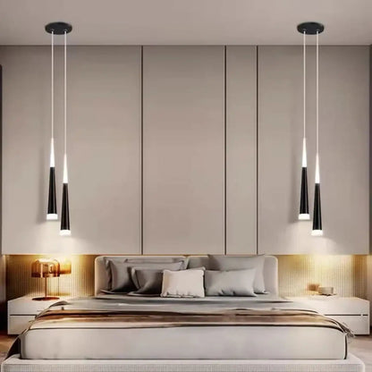 Lampa wisząca minimalistyczna złota stożek | Ostampa