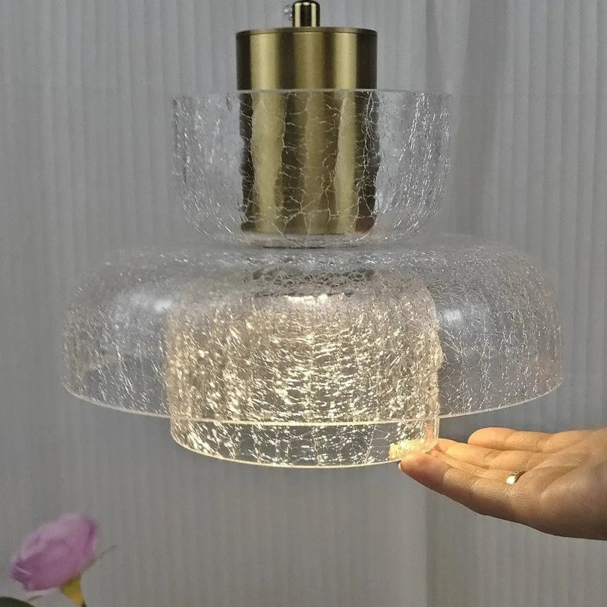Lampa wisząca mosiądz | Leonessa