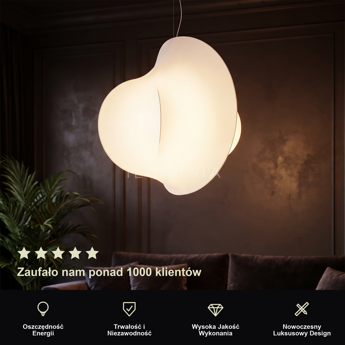 Lampa wisząca na schody | Zellara