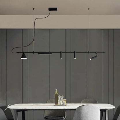 Lampa wisząca liniowa z reflektorami | Rosalva