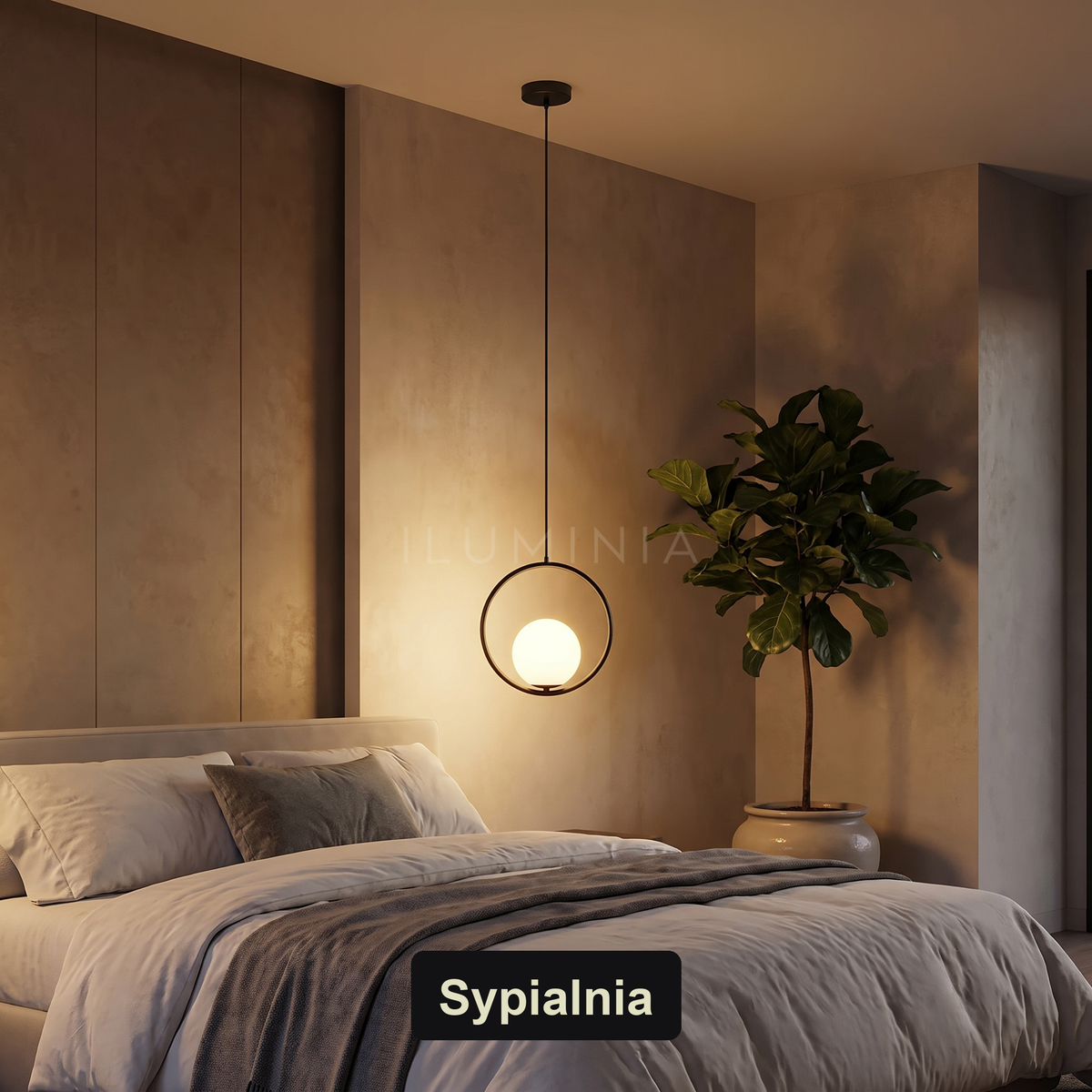Lampa wisząca nad łóżko | Fiorella – sypialnia