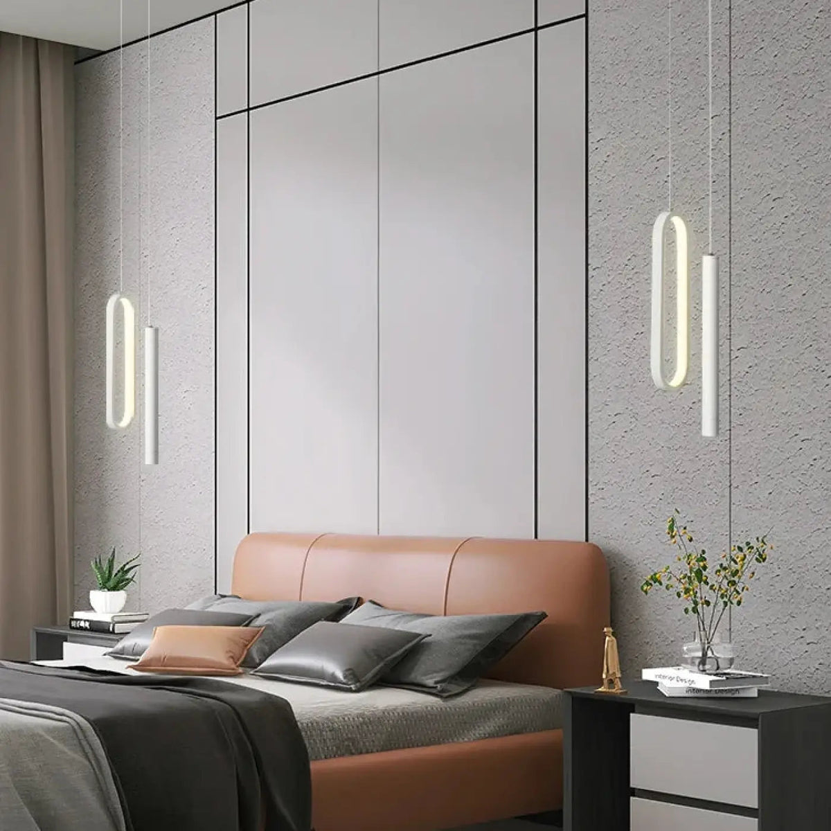 Nowoczesna lampa wisząca nad wyspę LED | Solosa