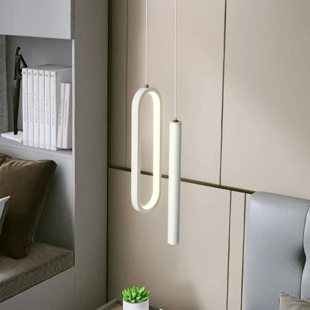 Nowoczesna lampa wisząca nad wyspę LED | Solosa