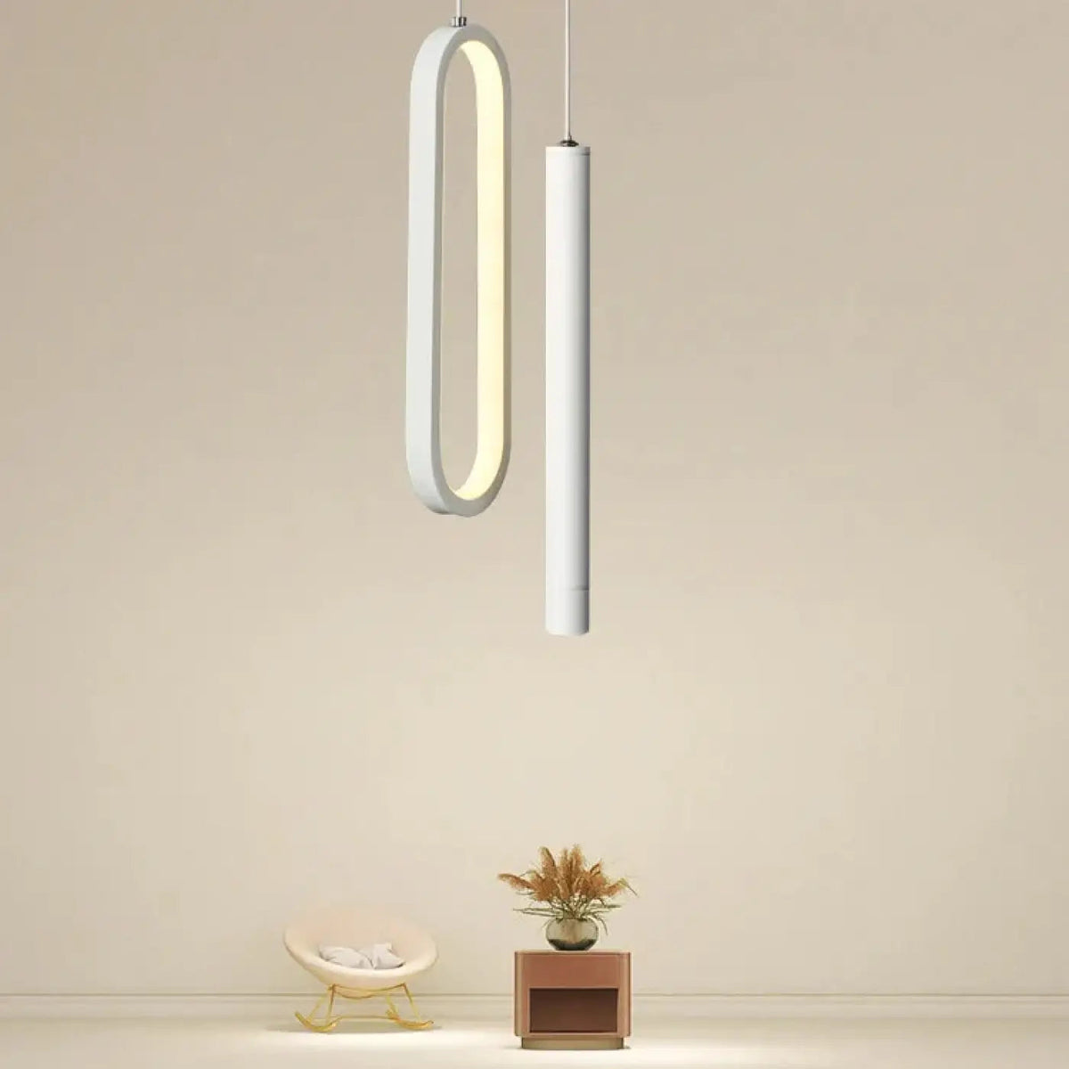 Nowoczesna lampa wisząca nad wyspę LED | Solosa