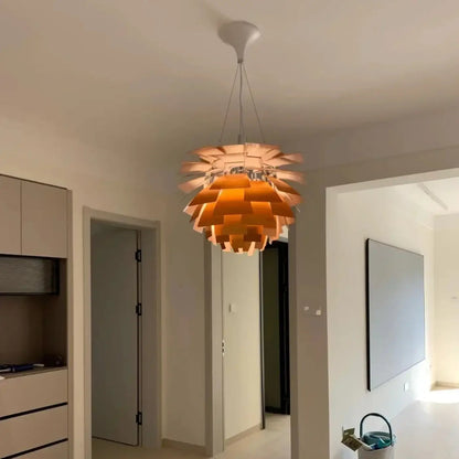 Lampa wisząca nowoczesna designerska biała | Ricella