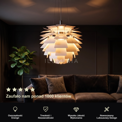 Lampa wisząca nowoczesna designerska biała | Ricella – prezentacja
