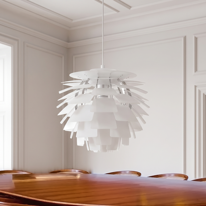 Lampa wisząca nowoczesna designerska biała | Ricella